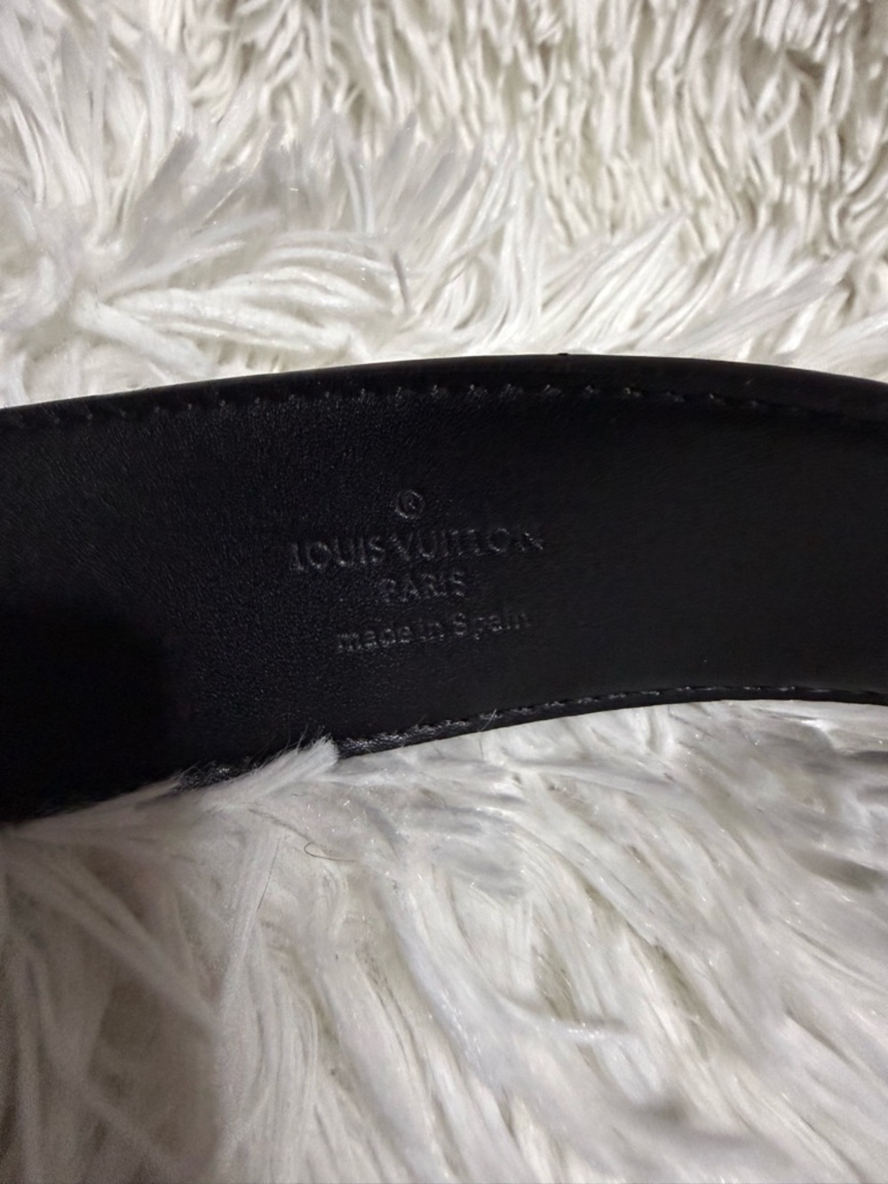 Louis Vuitton Black Monogram LV Buckle Men’s Belt - Picture 4 of 4